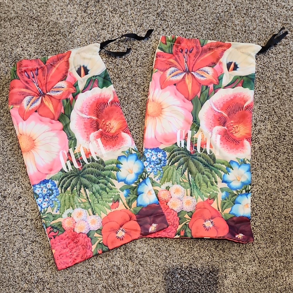 Floral Drawstring Bags Gucci